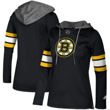 Women's Boston Bruins Black Silver Jersey Pullover Hoodie