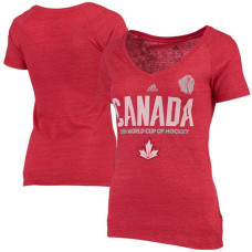 Women's Canada Team Red 2016 World Cup Of Hockey Pride T-shirt