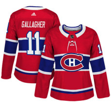 Women's Montreal Canadiens #11 Brendan Gallagher Red Adizero Player Home Jersey