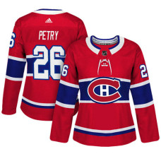 Women's Montreal Canadiens #26 Jeff Petry Red Adizero Player Home Jersey