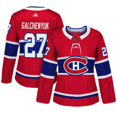 Women's Montreal Canadiens #27 Alex Galchenyuk Red Adizero Player Home Jersey