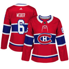 Women's Montreal Canadiens #6 Shea Weber Red Adizero Player Home Jersey