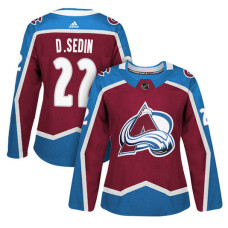 Women's Vancouver Canucks #22 Daniel Sedin Maroon Adizero Player Home Jersey