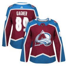 Women's Vancouver Canucks #89 Sam Gagner Maroon Adizero Player Home Jersey