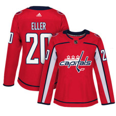 Women's Washington Capitals #20 Lars Eller Red Adizero Player Home Jersey