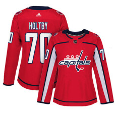 Women's Washington Capitals #70 Braden Holtby Red Adizero Player Home Jersey