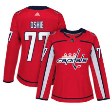 Women's Washington Capitals #77 T.J. Oshie Red Adizero Player Home Jersey