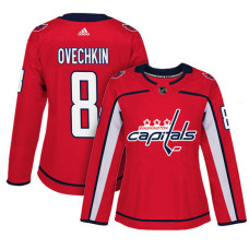 Women's Washington Capitals #8 Alex Ovechkin Red Adizero Player Home Jersey