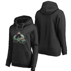 Women's Colorado Avalanche Black Fanatics Branded Lovely Pullover Hoodie