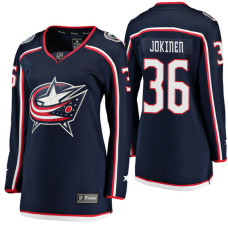 Women's #36 Jussi Jokinen Navy Breakaway Player Jersey Columbus Blue Jackets