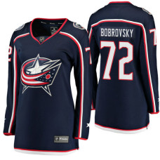 Women's #72 Sergei Bobrovsky Navy Breakaway Player Jersey Columbus Blue Jackets