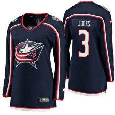 Women's #3 Seth Jones Navy Breakaway Player Jersey Columbus Blue Jackets