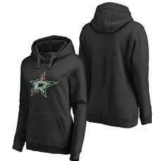 Women's Dallas Stars Black Fanatics Branded Lovely Pullover Hoodie