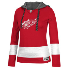 Women's Detroit Red Wings Red Jersey Pullover Hoodie