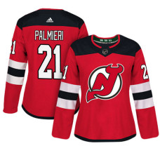 Women's New Jersey Devils #21 Kyle Palmieri Red Adizero Player Home Jersey