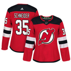 Women's New Jersey Devils #35 Cory Schneider Red Adizero Player Home Jersey