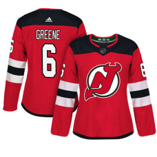 Women's New Jersey Devils #6 Andy Greene Red Adizero Player Home Jersey