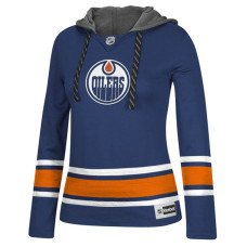 Women's Edmonton Oilers Royal Jersey Pullover Hoodie