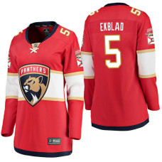 Women's #5 Aaron Ekblad Red Breakaway Player Jersey Florida Panthers