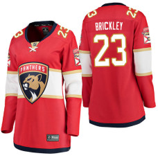 Women's #23 Connor Brickley Red Breakaway Player Jersey Florida Panthers