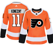 Women's Philadelphia Flyers #11 Travis Konecny Orange Adizero Player Home Jersey