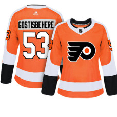 Women's Philadelphia Flyers #53 Shayne Gostisbehere Orange Adizero Player Home Jersey