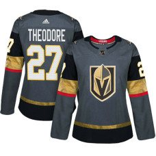 Women's Vegas Golden Knights #27 Shea Theodore Gray Adizero Player Home Jersey