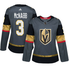 Women's Vegas Golden Knights #3 Brayden McNabb Gray Adizero Player Home Jersey With 2023 Stanley Cup Patch