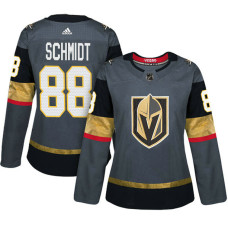 Women's Vegas Golden Knights #88 Nate Schmidt Gray Adizero Player Home Jersey With 2023 Stanley Cup Patch