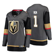 Women's Vegas Golden Knights Black Mother's Day #1 Mom Jersey