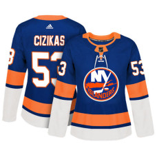 Women's New York Islanders #53 Casey Cizikas Royal Adizero Player Home Jersey