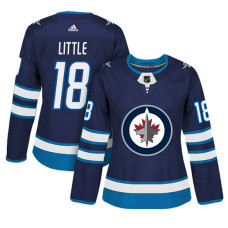 Women's Winnipeg Jets #18 Bryan Little Navy Adizero Player Home Jersey