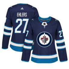 Women's Winnipeg Jets #27 Nikolaj Ehlers Navy Adizero Player Home Jersey