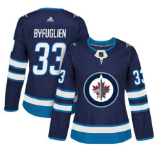 Women's Winnipeg Jets #33 Dustin Byfuglien Navy Adizero Player Home Jersey