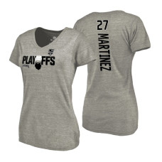 Women's Los Angeles Kings #27 Alec Martinez 2018 Stanley Cup Playoffs Gray T-Shirt