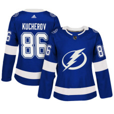 Women's Tampa Bay Lightning #86 Nikita Kucherov Blue Adizero Player Home Jersey