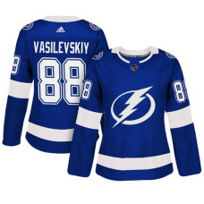 Women's Tampa Bay Lightning #88 Andrei Vasilevskiy Blue Adizero Player Home Jersey 2022 Stanley Cup Finals Patch