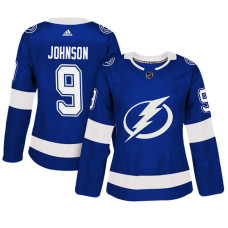 Women's Tampa Bay Lightning #9 Tyler Johnson Blue Adizero Player Home Jersey