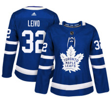 Women's Toronto Maple Leafs #32 Josh Leivo Blue Adizero Player Home Jersey