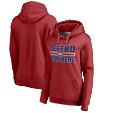 Women's Montreal Canadiens Red Defend City Hometown Pullover Hoodie