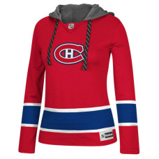 Women's Montreal Canadiens Red Jersey Pullover Hoodie