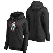 Women's Black Stanley Cup Playoffs Pullover Hoodie New Jersey Devils