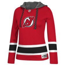 Women's New Jersey Devils Red Jersey Pullover Hoodie