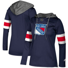 Women's New York Rangers Navy Silver Jersey Pullover Hoodie