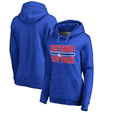 Women's New York Rangers Royal Defend City Hometown Pullover Hoodie