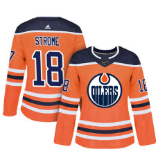 Women's Edmonton Oilers #18 Ryan Strome Orange Adizero Player Home Jersey