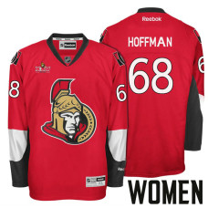 Women's Ottawa Senators #68 Mike Hoffman Red 2017 Stanley Cup Playoffs Participant Jersey