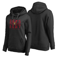 Women's Ottawa Senators Black Sens Army Home Collection Pullover Hoodie