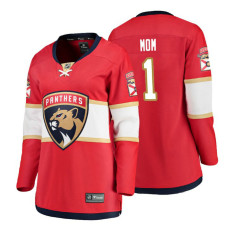 Women's Florida Panthers Red Mother's Day #1 Mom Jersey