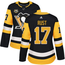 Women's Pittsburgh Penguins #17 Bryan Rust Black Adidas Home Premier Jersey